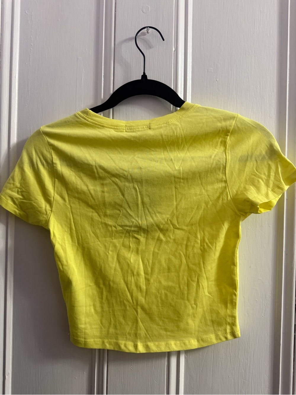 Fashion Nova Neon Yellow Crop Tee